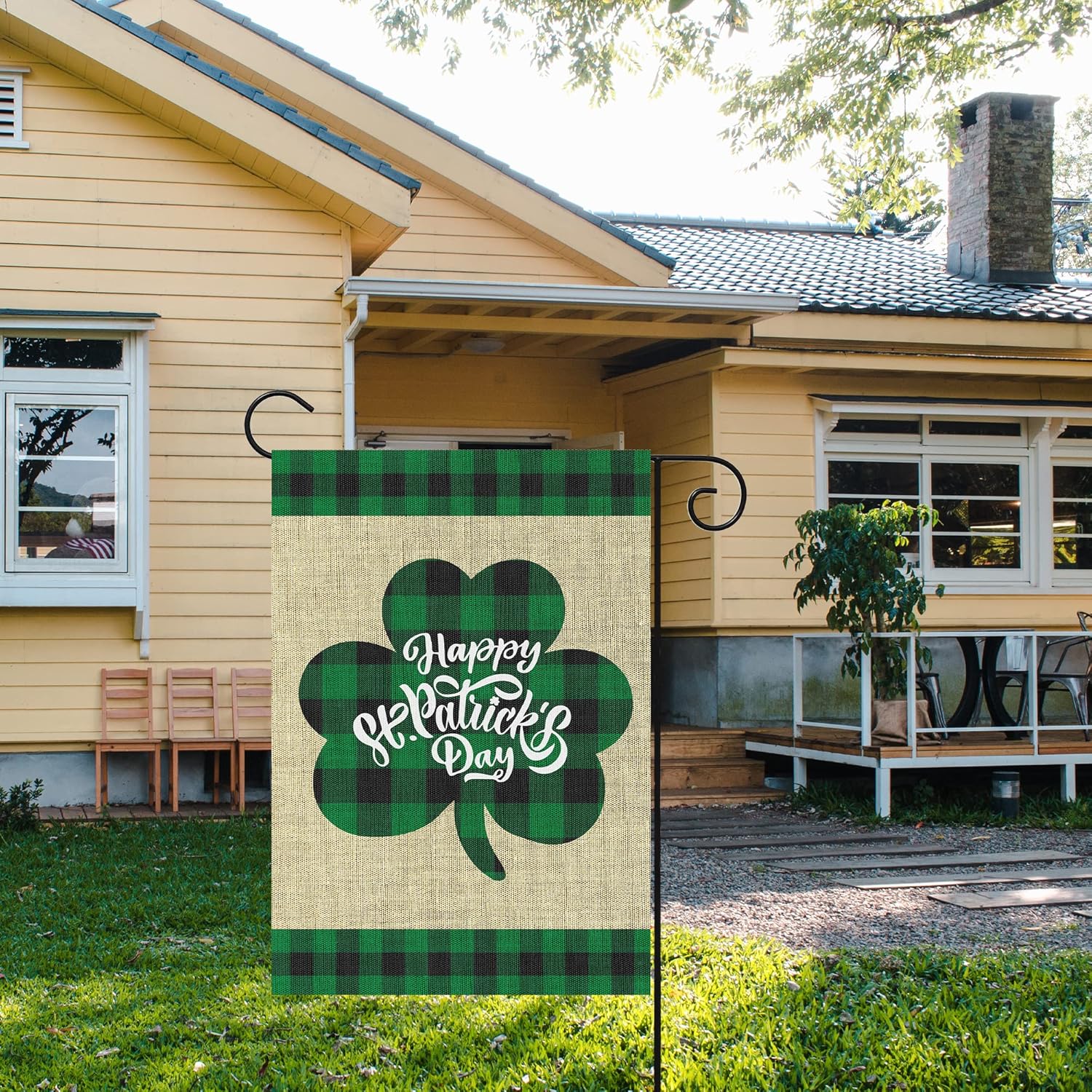 2Pcs Holiday Garden Flags Happy Valentine’s Flag Happy St. Patrick's Day Banners Burlap Yard Signs Vertical Double Sided House Flags Seasonal Festive Decorations for Indoor Outdoor Lawn, 12 x 18 inch - Image 6