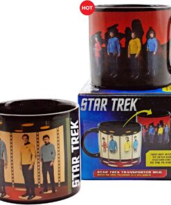 Alternative view of Unemployed Philosophers Guild Star Trek Transporter Heat Transforming Mug - Hot Coffee Beams Down Kirk, Spock, McCoy, and Uhura, Comes in Fun Box,14oz