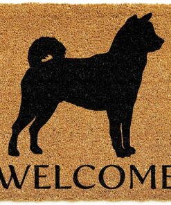 Calloway Mills 106891729 Shiba Inu Doormat (Brown/Black, 17" x 29")