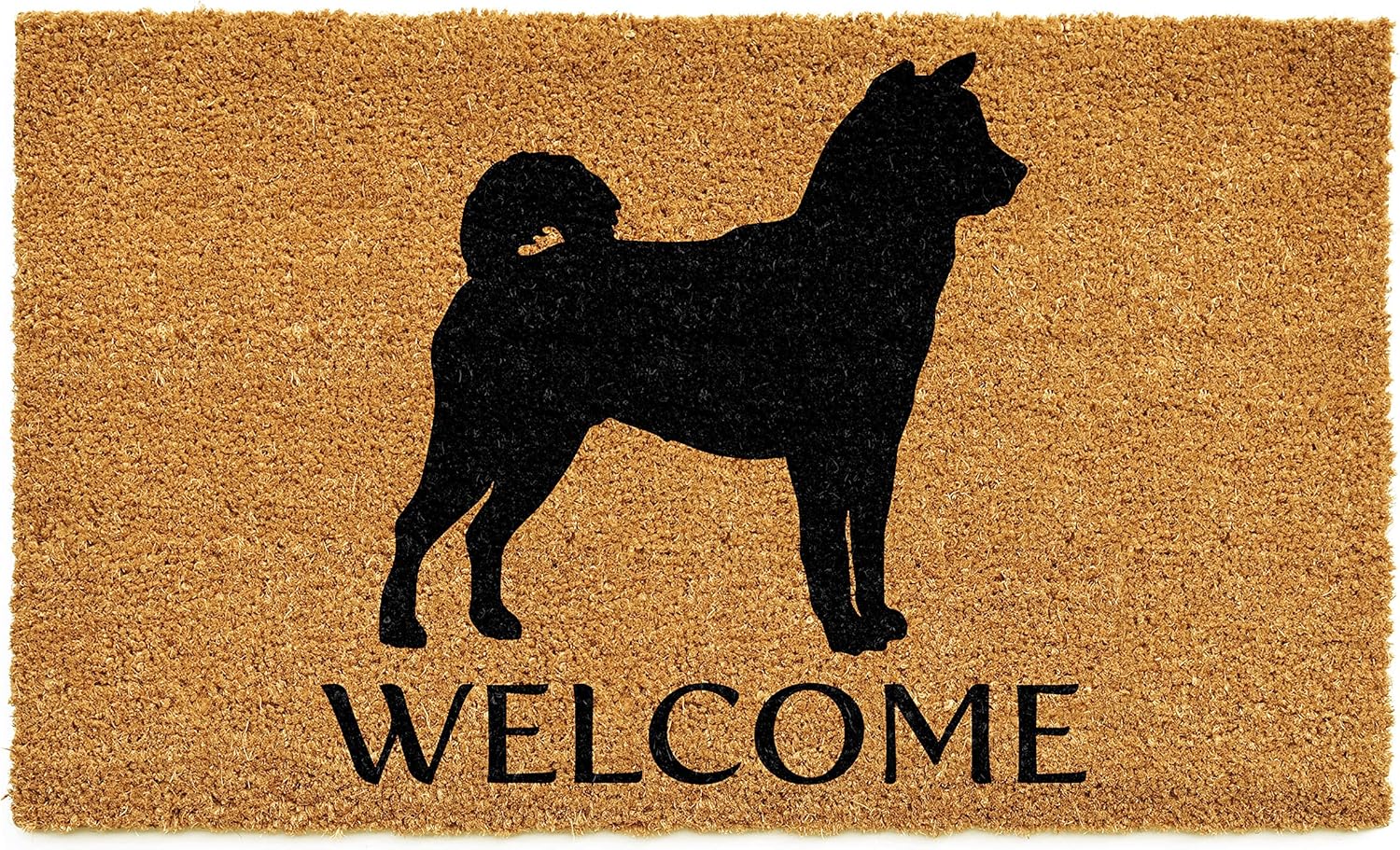 Calloway Mills 106891729 Shiba Inu Doormat (Brown/Black, 17" x 29")