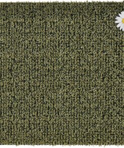 CLEAN MACHINE 10376914 Astroturf Dirt Trapper Doormat, 23.5" x 35.5", Daisy Urban Green