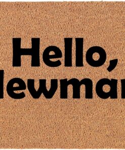 STUEJW Welcome Doormat Door Mat Hello Newman Funny 16x24 inch
