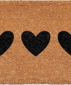 Calloway Mills Trio Hearts Doormat, 24" x 36"