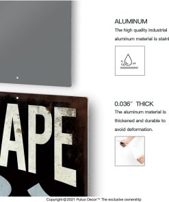 Alternative view of Funny Sarcastic Metal Sign, Man Cave Bar Decor, Duct Tape It Can't Fix Stupid But It Can Muffle the Sound, 12x8 Inches