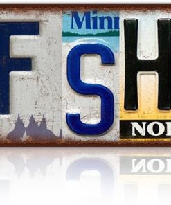 Vintage Surf Shack Street Sign Wall Decor Metal Tin Signs for Beach Summer