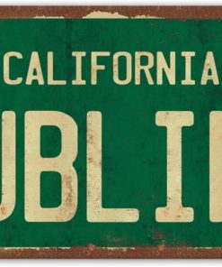 Vintage Metal Tin Sign Long Beach California Sublime Poster Grunge Hippie Room Decor Rock Band Posters Sublime Tapestry Funny Street Signs For Bedroom Wall Aesthetic 90s Bathroom Sign 12 X 6 Inch