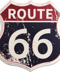 Route 66 Signs Vintage Road Signs High Way Metal Tin Sign for Wall Decor 12" x 12" (Route 66)