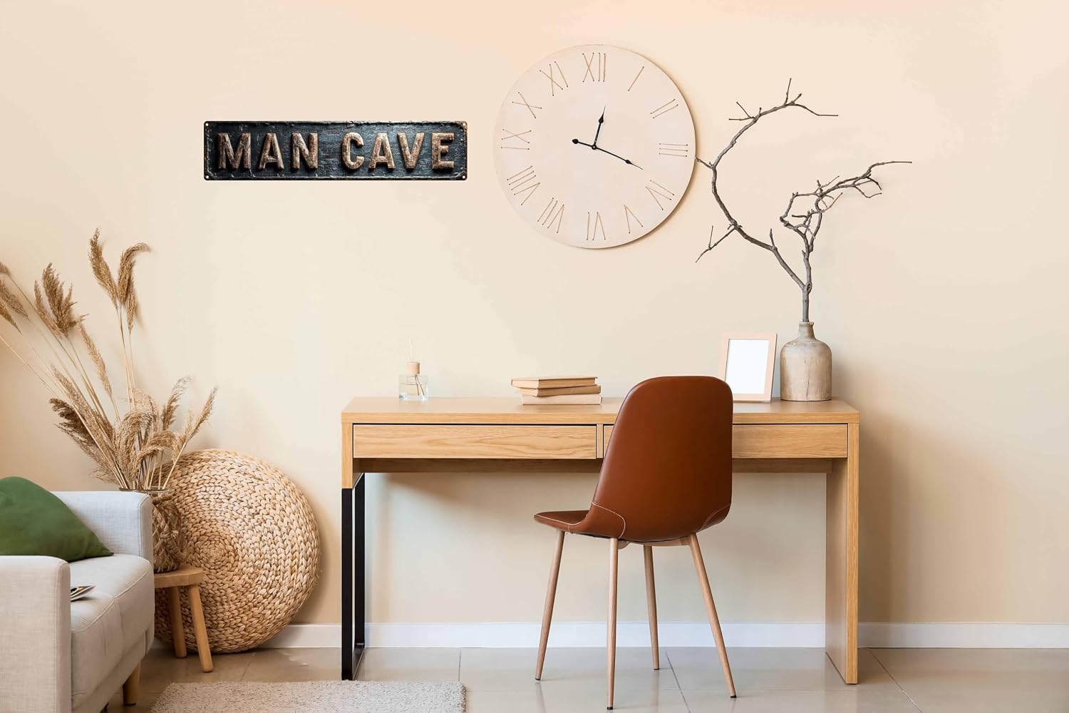 Vintage Tin MAN CAVE Sign Retro Metal Sign,Suitable for home, cafe, club, bar, garage, gym, restaurant Plaque 4x16 Inch - Image 5