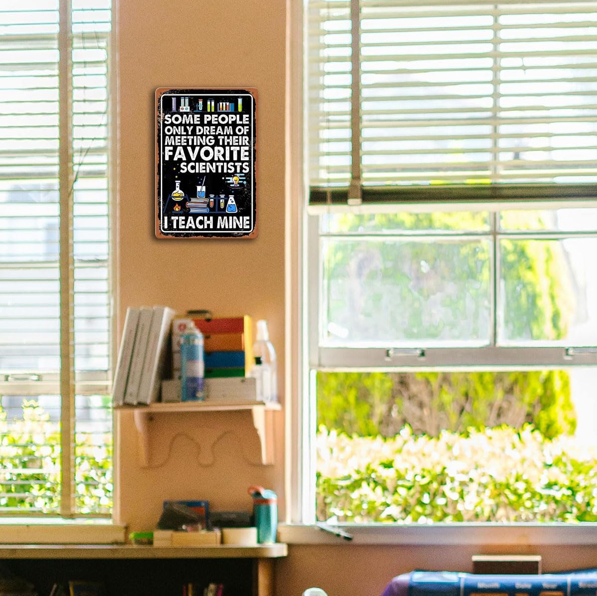Funny Science Classroom Decor Science Party Decorations Chemistry Teacher Gifts Posters Metal Tin Signs Some People Only Dream Of Meeting Their Favorite Scientists I Teach Mine Sign - Image 6