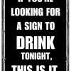 Funny Bar Decor Man Cave Accessories Bar Signs For Home Bar Wall Decor 12x8 Inches, Black