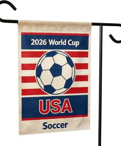 2026 World Cup Garden Flag USA Soccer-12x18 Inch Patriotic Sports Fan Yard Decor