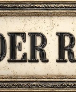 Vintage Tin Sign Retro Metal Powder Room Signs for Home Decor Stylish Wall Art Plaques Gift for Bathroom Kitchen and Gothic Wall Decor 4x16 Inch
