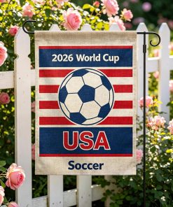 Alternative view of 2026 World Cup Garden Flag USA Soccer-12x18 Inch Patriotic Sports Fan Yard Decor