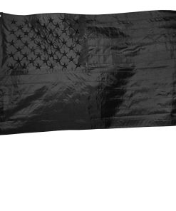 Black American Flag 3x5 ft: Heavy Duty Outdoor US Flag Made from Nylon | Embroidered Stars - Sewn Stripes - UV Protection and Waterproof All Black USA Flag Perfect for Outdoors! (Not Include Pole)