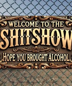 Metal Sign Ative Plaque Rustic Aluminum Wall Art & Metal Tin Sign - 8x12in Vintage Indoor Outdoor Decor for Home, Office, Cafe, Yard & Garden