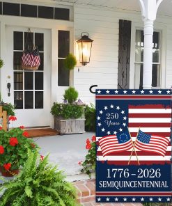 Alternative view of 250th Anniversary America Garden Flag 12x18 Inch 250 Years Usa Yard Flag 1776-2026 Semiquincentennial Flags for Outside House Indoor Outdoor 4th of July Sign Decor