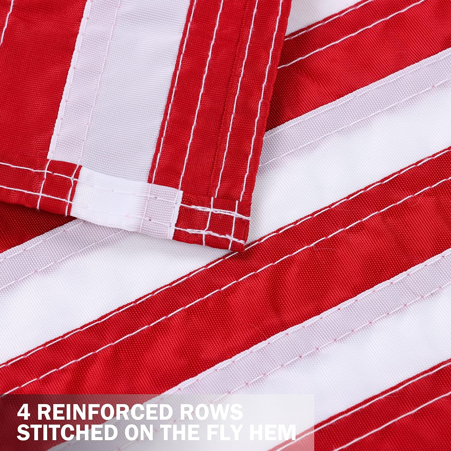2 Pack American Flag Garden Flags Embroidered - 12''x18'', Deluxe Embroidered Stars and Sewn Stripes USA Garden Flags,Patriotic Decorative Yard Flags for Garden and Home, 210D Nylon - Image 5