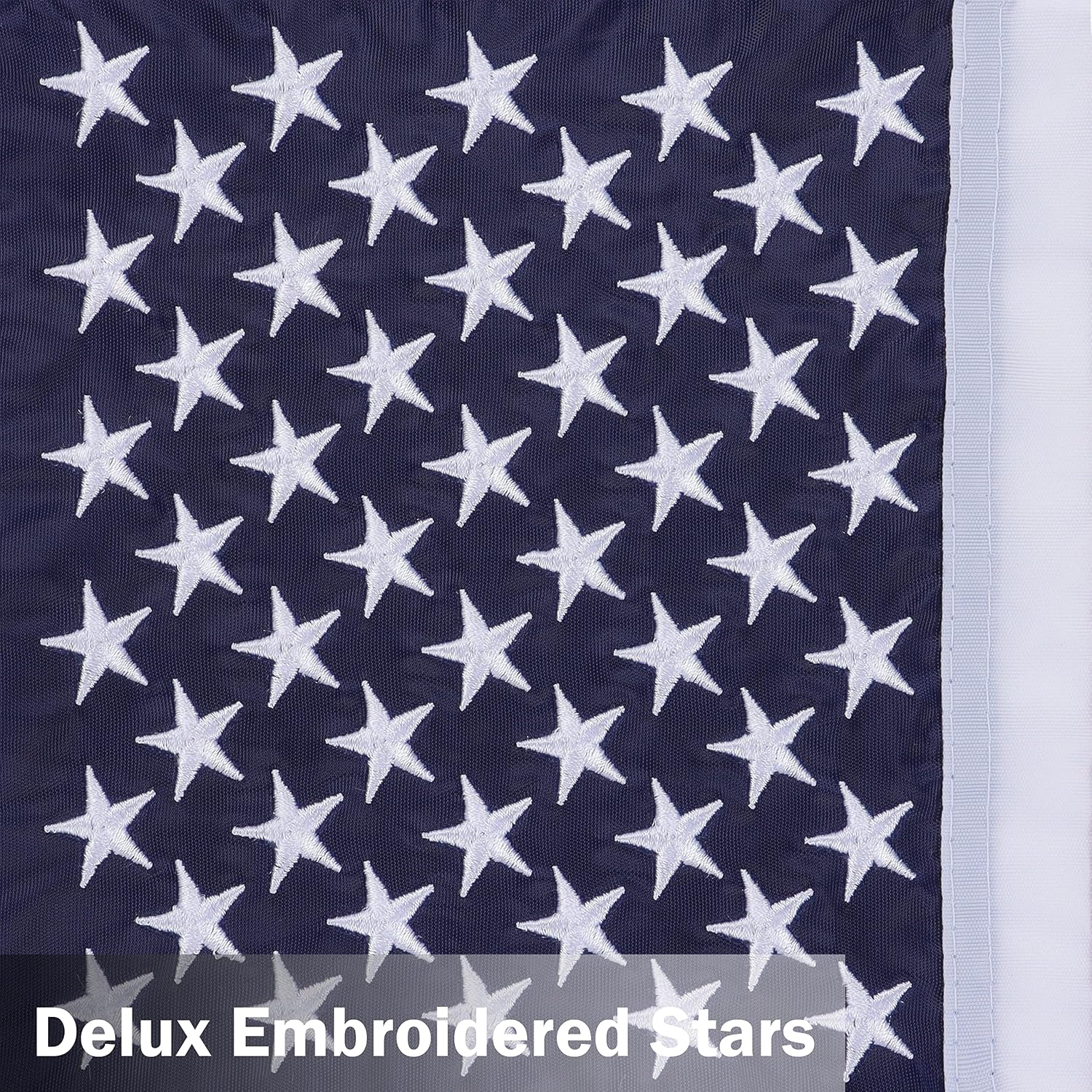 2 Pack American Flag Garden Flags Embroidered - 12''x18'', Deluxe Embroidered Stars and Sewn Stripes USA Garden Flags,Patriotic Decorative Yard Flags for Garden and Home, 210D Nylon - Image 3